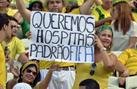 Torcedores ignoraram as normas de conduta da Fifa  e protestaram dentro do Castel�o