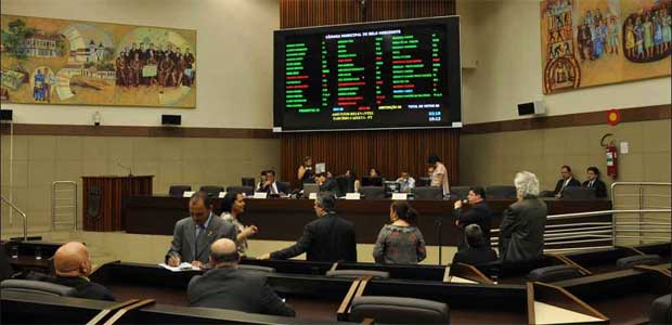 Momento de decisão na Câmara Municipal de Belo Horizonte: análise do veto no plenário da Casa está marcada para quarta-feira
 (Tulio Santos/EM/D.A Press)