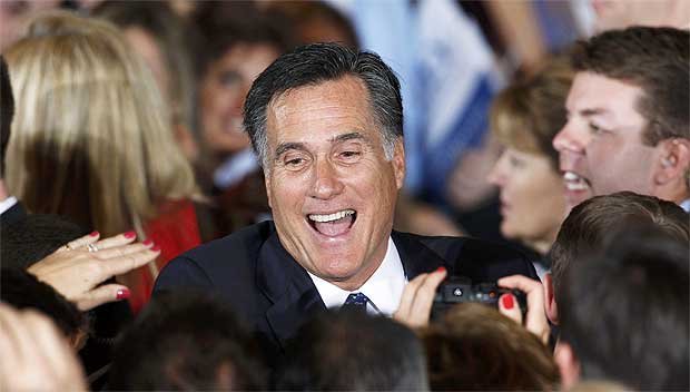 Romney já tem mais que o dobro de delegados que Santorum para a convenção republicana que escolherá o candidato que representará o partido em novembro (REUTERS/Jeff Haynes)