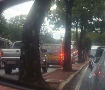 Engarrafamento provocado por acidente em Contagem chegou até o Bairro Gameleira (Emerson Campos/EM/DA Press)