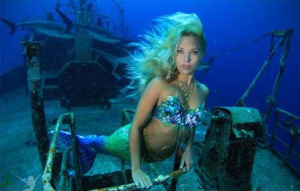 Australiana viaja pelo mundo tirando fotos como forma de chamar a atenção para a proteção da fauna marinha (Divulgação / www.hannahfraser.com)