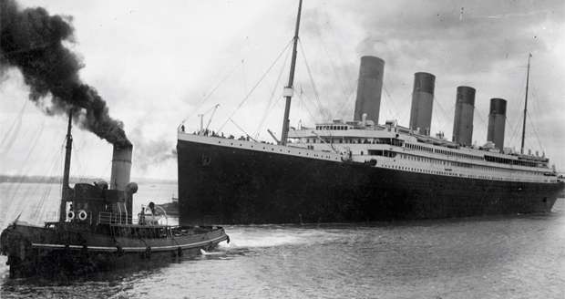 Titanic original deixa o porto de Southampton em 1912  (AFP PHOTO / SOUTHAMPTON CITY COUNCIL )