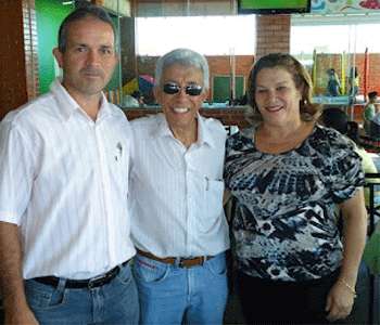 Candidato a vice-prefeito  Eli Sousa (PMDB),  o atual prefeito José Prates (PTB)  e a candidata a prefeita  Seleide Guimarães(PSB).
 (Alex Sandro Mendes
)