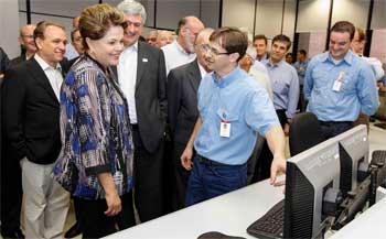 Na usina de Estreito, Dilma fala em 'devolver recursos' para o povo (Roberto Stuckert Filho/PR )