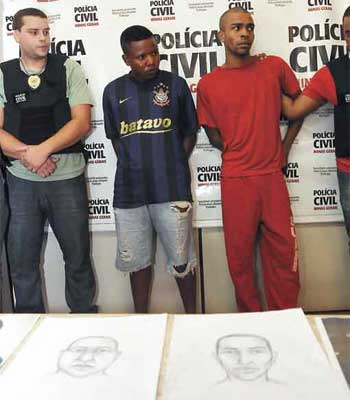 Luis Henrique Paulino e Gleisson Martins assumiram o crime (Jair Amaral/em/D.a press)