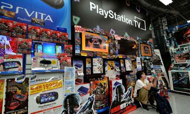 O novo console da  PlayStation  aguardado com grande expectativa por jogadores de todo o planeta (AFP PHOTO / Yoshikazu TSUNO )