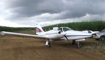 Avião interceptado no sábado, quando foram presos sete traficantes (Divulgação Polícia Federal) Avião interceptado no sábado, quando foram presos sete traficantes (Divulgação Polícia Federal)