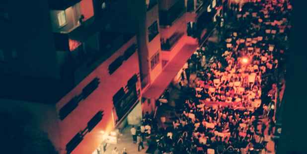 Movimento reuniu estudantes no Centro de Viçosa, na Zona da Mata (Mateus Neves/Esp.EM/DA Press)