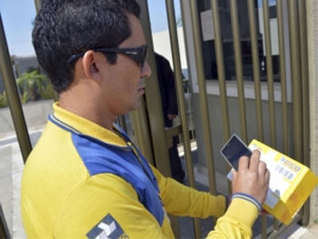 Na primeira fase, os equipamentos são usados para o serviço Sedex 10, mas a previsão é que a ferramenta seja utilizada para os demais serviços de entrega registrada. (Abr) Na primeira fase, os equipamentos são usados para o serviço Sedex 10, mas a previsão é que a ferramenta seja utilizada para os demais serviços de entrega registrada. (Abr)