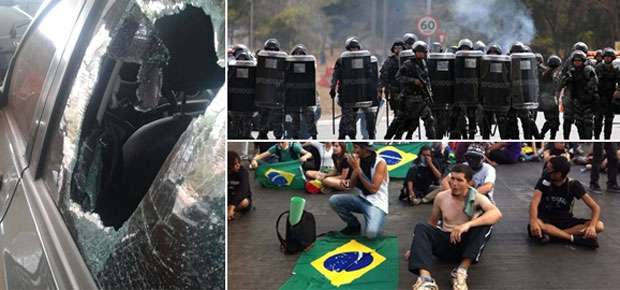 O clima em Brasília é bastante tenso neste sábado (Breno Fortes, Monique Renne, Luiz Calcagno/ CB/ DA Press ) O clima em Brasília é bastante tenso neste sábado (Breno Fortes, Monique Renne, Luiz Calcagno/ CB/ DA Press )