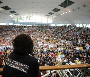A assembleia desta quarta-feira reuniu cerca de 5 mil pessoas (Agencia Brasil) A assembleia desta quarta-feira reuniu cerca de 5 mil pessoas (Agencia Brasil)