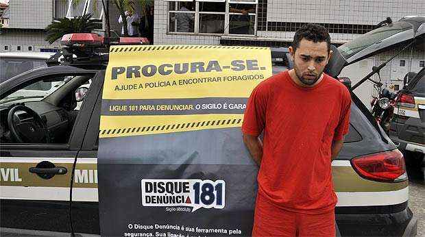 O criminoso tinha quatro mandados de prisão contra ele (Polícia Civil/Divulgação) O criminoso tinha quatro mandados de prisão contra ele (Polícia Civil/Divulgação)