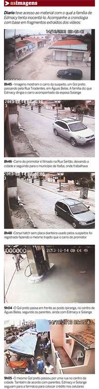 Imagens divulgadas ontem contrariam hipótese da polícia e poderiam inocentar Edmacy. Nova prova, porém, deve reiterar a participação do suspeito no crime (Reprodução Vídeo) Imagens divulgadas ontem contrariam hipótese da polícia e poderiam inocentar Edmacy. Nova prova, porém, deve reiterar a participação do suspeito no crime (Reprodução Vídeo)