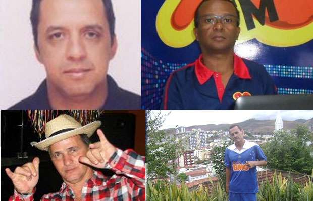 Imagens de quatro dos cinco presos na operação da Polícia Civil (Polícia Civil/Divulgação)