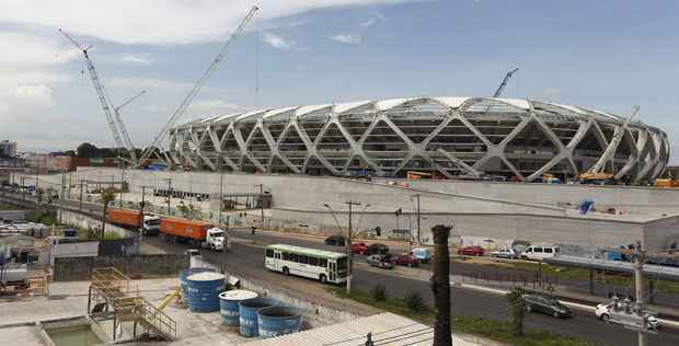 Vista da Arena Amazonia, em construção para sediar jogos da Copa (REUTERS/Bruno Kelly ) Vista da Arena Amazonia, em construção para sediar jogos da Copa (REUTERS/Bruno Kelly )