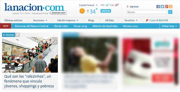 O portal do jornal argentino La Nación ressaltou que os 'rolezinhos' existem há tempos, mas nunca com tanta força como agora (Reprodução/La Nacion) O portal do jornal argentino La Nación ressaltou que os 'rolezinhos' existem há tempos, mas nunca com tanta força como agora (Reprodução/La Nacion)