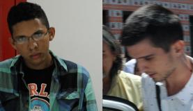 Caio Silva de Souza e Fábio Raposo, presos sob acusação de terem participado do lançamento do rojão que matou o cinegrafista da TV Bandeirantes, Santiago Andrade (Fernando Frazão/Agência Brasil) Caio Silva de Souza e Fábio Raposo, presos sob acusação de terem participado do lançamento do rojão que matou o cinegrafista da TV Bandeirantes, Santiago Andrade (Fernando Frazão/Agência Brasil)