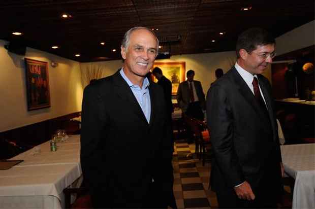 Antômio Andrade e o empresário Josué Gomes selam parceria com o PT, apesar de divergências internas no partido (Gladyston Rodrigues/EM/D.A Press)