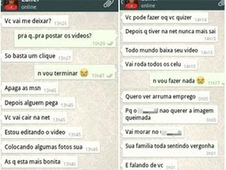 Imagens da vítima eram capturadas por meio do Skype (Polícia Civil/Divulgação) Imagens da vítima eram capturadas por meio do Skype (Polícia Civil/Divulgação)