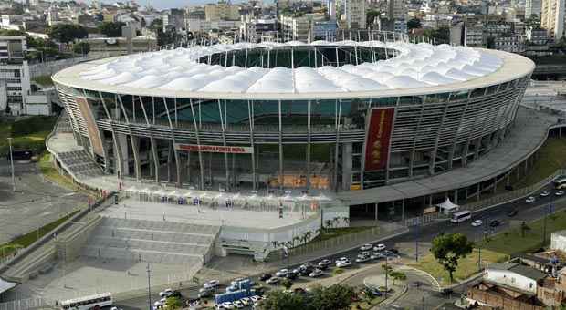 A Arena Fonte Nova, em Salvador, foi um dos primeiros estádios do país a receber o selo LEED de reconhecimento internacional em gestão sustentável (Valter Pontes/Reuters) A Arena Fonte Nova, em Salvador, foi um dos primeiros estádios do país a receber o selo LEED de reconhecimento internacional em gestão sustentável (Valter Pontes/Reuters)