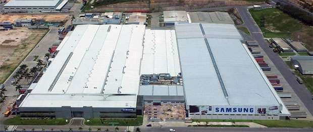 Fábrica da Samsung em Campinas (Reprodução) Fábrica da Samsung em Campinas (Reprodução)