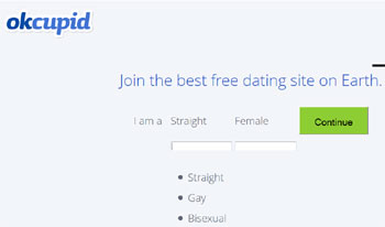 Reprodução www.okcupid.com Reprodução www.okcupid.com