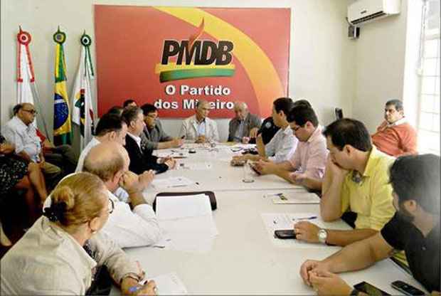 Na reunião da executiva ontem foi criada uma comissão para conduzir o rito de expulsão dos infiéis (Breno Vieira/PMDB)