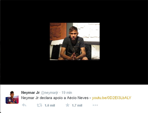 Twitter/ Reprodução da Internet Twitter/ Reprodução da Internet