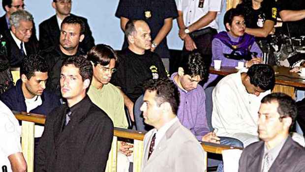 Julgamento em 2001 dos acusados de incendiar o índio Galdino Jesus, em Brasília ((Rose Brasil/ABR Brasil))