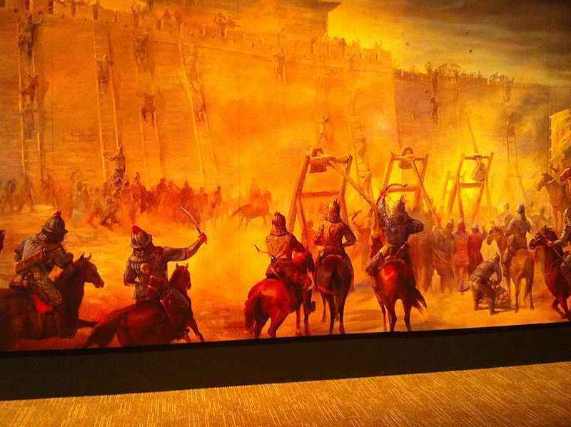 Bill Toroli - Mural of seige warfare, Genghis Khan Exhibit, Tech Museum San Jose, 2010 (CC) Bill Toroli - Mural of seige warfare, Genghis Khan Exhibit, Tech Museum San Jose, 2010 (CC)