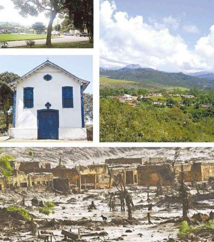 Montagem/Prefeitura de Mariana/Divulgação e Juarez Rodrigues/EM/D.A.Press Montagem/Prefeitura de Mariana/Divulgação e Juarez Rodrigues/EM/D.A.Press
