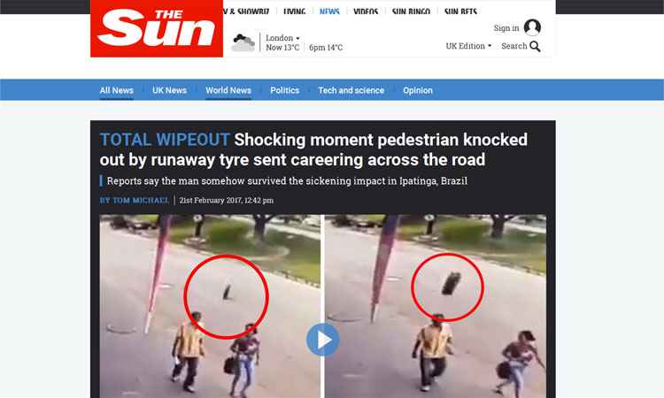Reprodução internet/The Sun