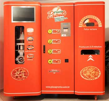Inspector tinta caos Máquina que faz pizza em 2,5 minutos chega ao Brasil a 130 mil para  investidor - Economia - Estado de Minas