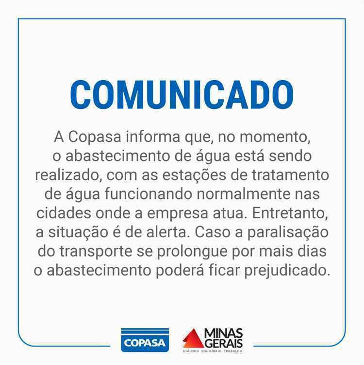 Aviso Copasa - Prefeitura Municipal de Borda da Mata