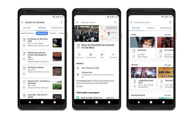 Google lança ferramenta para busca de eventos no Brasil