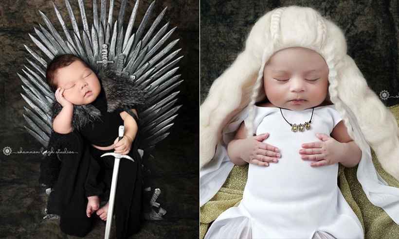 Fotógrafa faz ensaio de bebês vestidos como personagens de 'Game of Thrones'