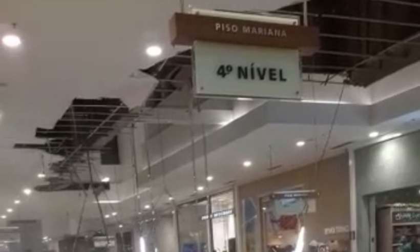 Apos Queda De Forro Do Teto Bh Shopping Funciona Normalmente Hoje Gerais Estado De Minas