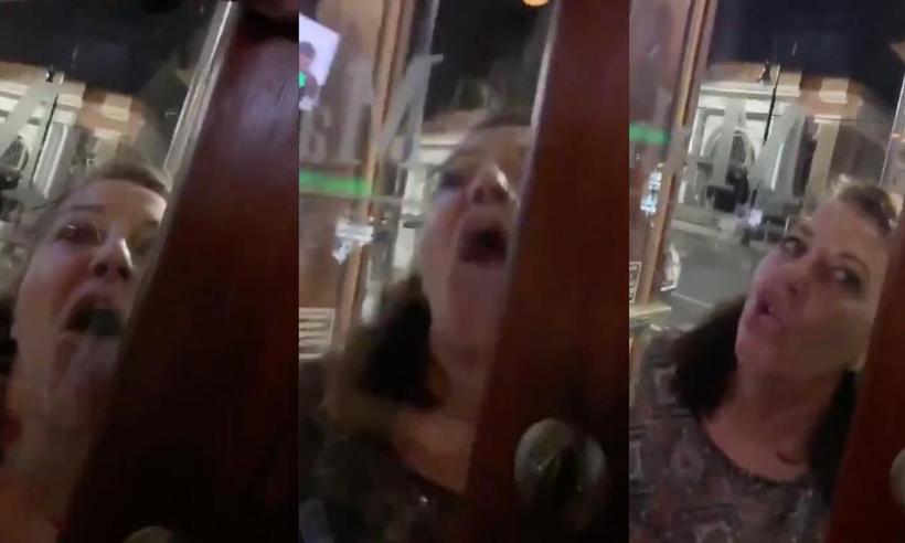 Zumbi Karen: mulher tenta entrar em bar, lambe o vidro e diz ter coronavírus; veja vídeo