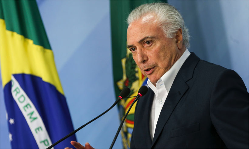 Temer se diz honrado por convite de Bolsonaro para chefiar missão no Líbano