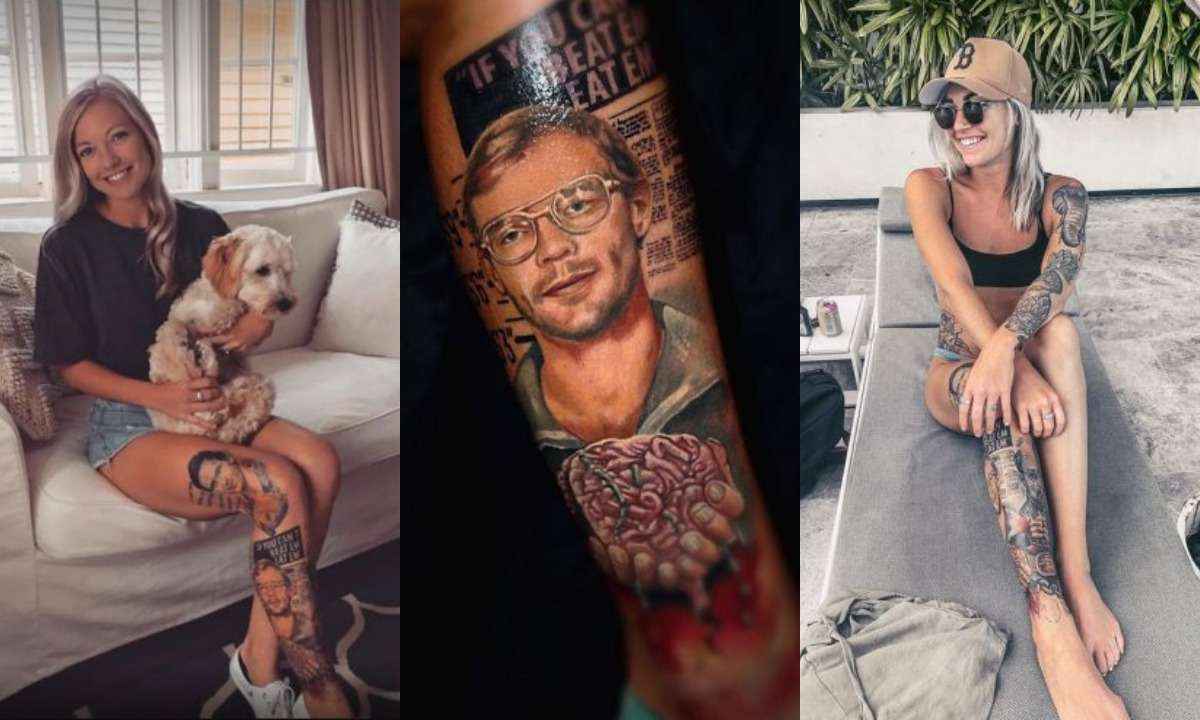 Mulher tatua rosto de Jeffrey Dahmer, é detonada e explica desenho